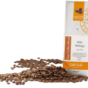 Kaffee Mild Mélange in 250 g Tüte, ganze Bohne