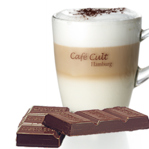 Kaffee Latte Macchiato Schoko in 250 g Tüte, ganze Bohne aromatisiert