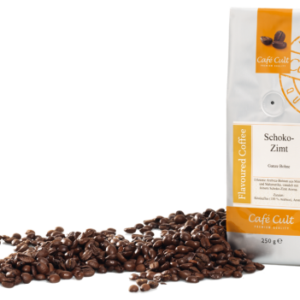 Kaffee "Schokolade/Zimt" in 250 g Tüte, ganze Bohne, aromatisiert