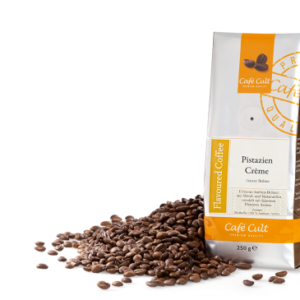 Kaffee "Pistazien Creme" in 250 g Tüte, ganze Bohne, aromatisiert