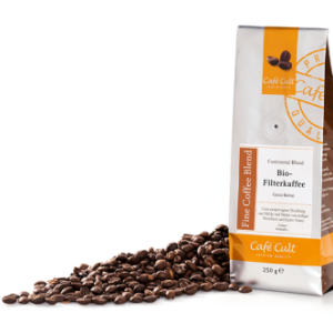 Bio Filterkaffee in 250 g Tüte, ganze Bohne DE-ÖKO-003